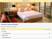Tablet Screenshot of bookings.thebeachhouseatbayside.com.au